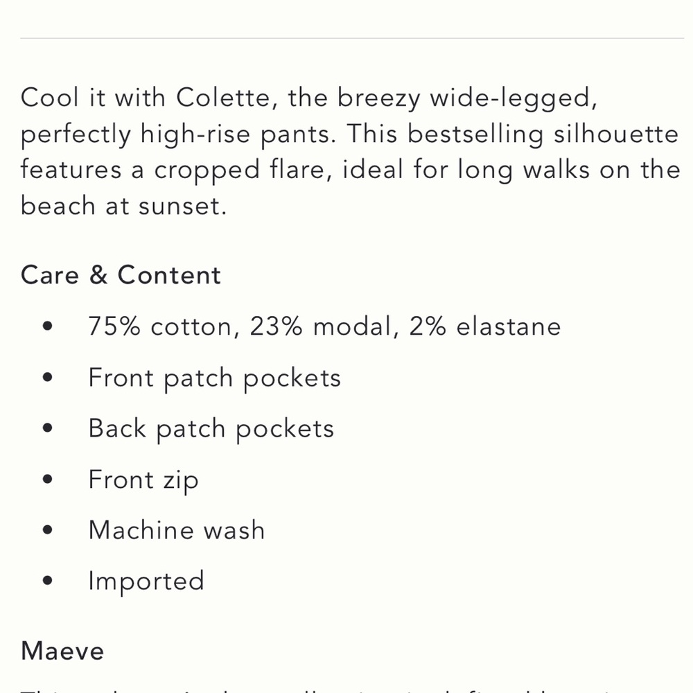 NWT Anthropologie Maeve The Colette Cropped Wide-Leg Corduroy Pants - Picture 12 of 16